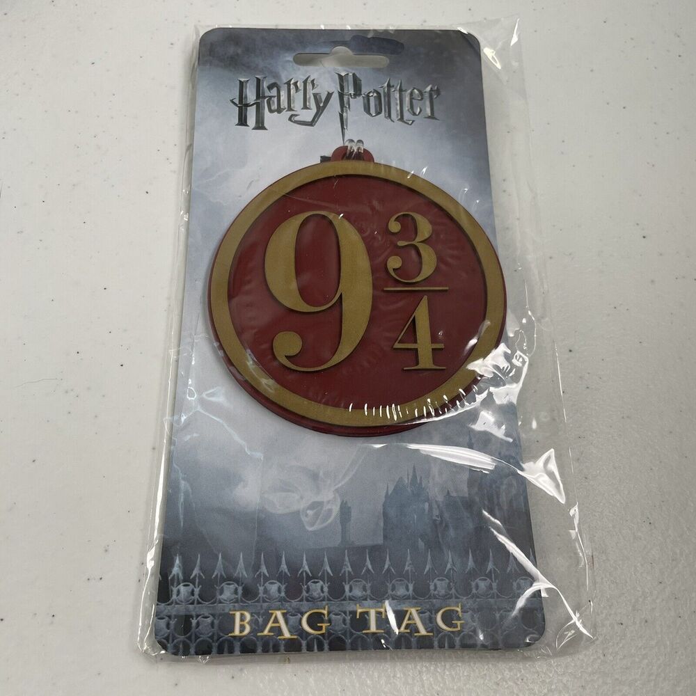 Harry Potter Bag Tag Platform 9 3/4 Bioworld WB Rubber Luggage ID Name New